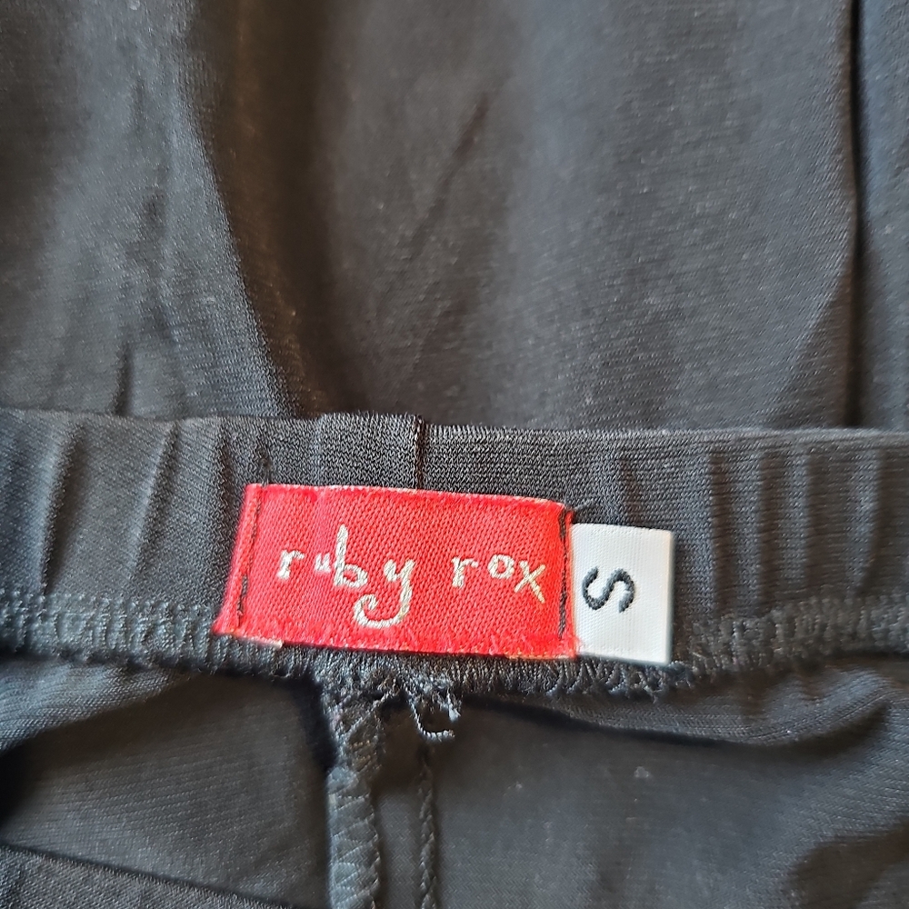 Ruby Rox Black Strapless Handkerchief Hem Dress S… - image 2